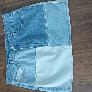 SHEIN Blue Denim Skirt
